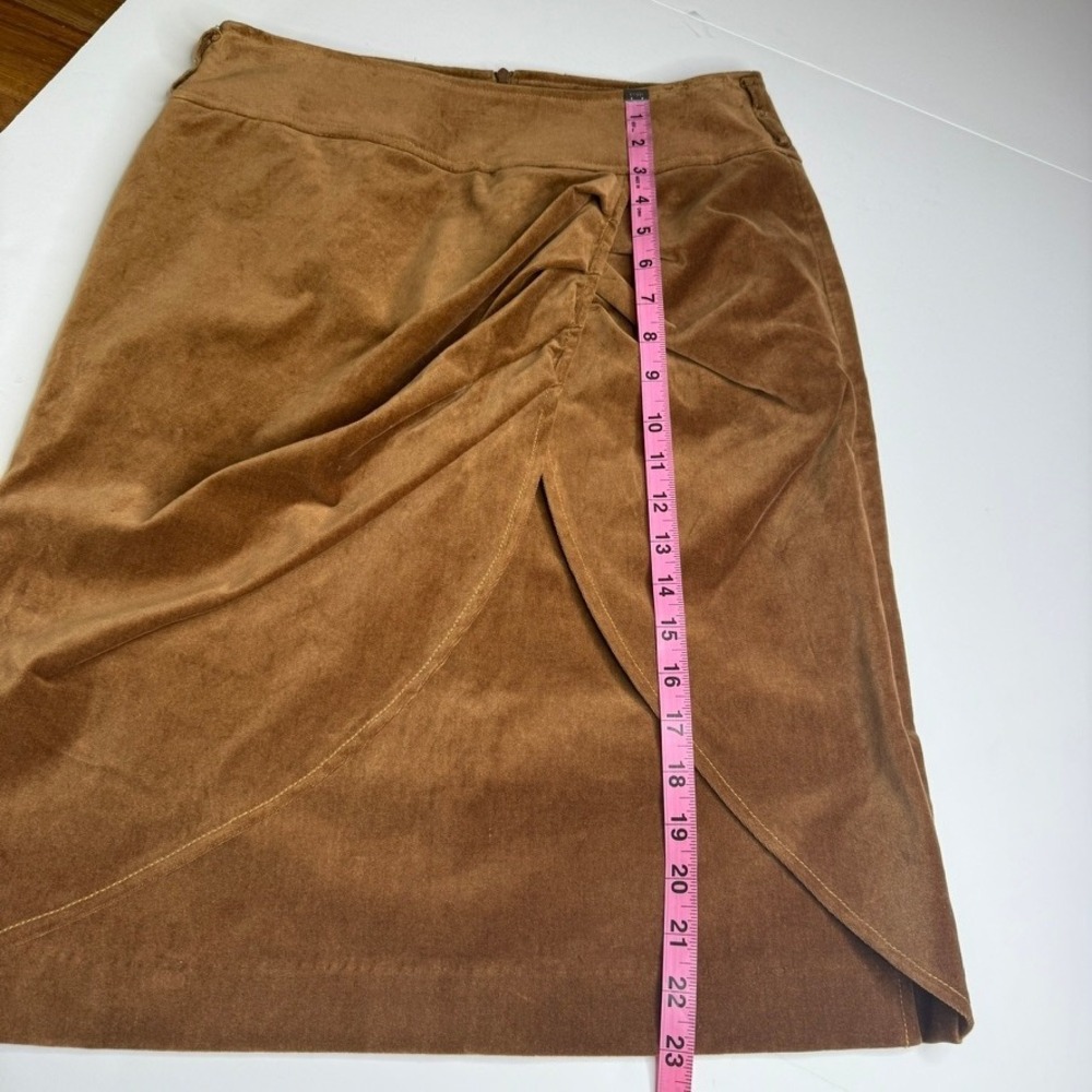 Vintage Sao Paulo Knee Length in Cognac Size 4 - Picture 9 of 10